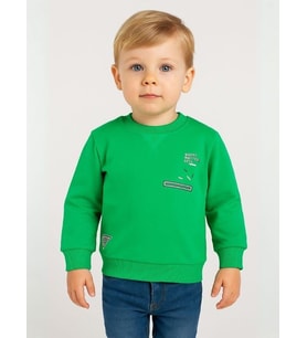 Erkek Bebek Shape Yazılı Sweatshirt