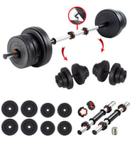 Ecgspor 32 KG Multifonksiyonel Halter Seti ve Dambıl Seti Ağırlık Fitness Seti