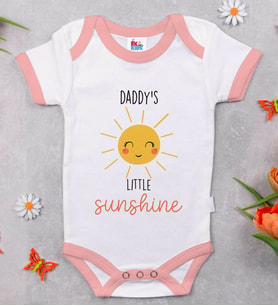 BK Kids Little Sunshine Tasarımlı Pembe Bebek Body Zıbın-1