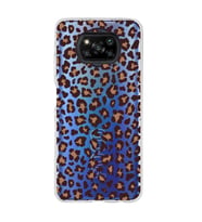 Poco X3 NFC Uyumlu Leopar Desenli Şeffaf Telefon Kılıfı