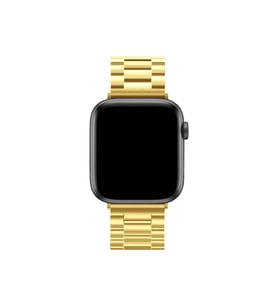 Çınarcık Dev Apple Watch Ultra 49mm Metal Baklalı Kordon - Gold
