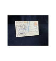 Antiye 1918 yılından Almanya Germania 7 1/2 Pfennig kendinden Pullu Postakartı
