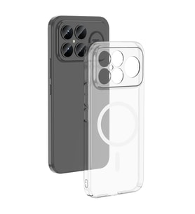 Lexroo Xiaomi Poco F8 Ultra Kamera Korumalı M-Safe Şarj Özellikli Şeffaf London Sert PC Kılıf - Şeffaf