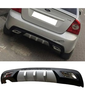 Ford Focus 2 Difüzör Difizör Gri + Kare Egzoz Görünüm C Tip 2004 - 2010