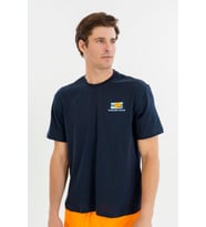 Maraton Erkek Bisiklet Yaka Lacivert T-shirt