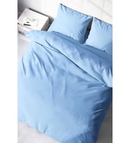 Nevresim Takımı %100 Doğal Pamuk Çift Kişilik 3d Digital Soft Mavi Lux Pamuk Ranforce
