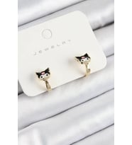 Pirinç Kuromi Model Gold Renk Çocuk Küpe - TJ-BKP10904