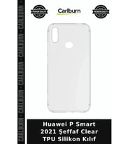 Huawei P Smart 2021 Şeffaf Clear TPU Silikon Kılıf Cep Koruması Cihaz Kapağı Telefon Kılıfı