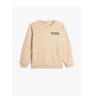 Erkek Çocuk Giyim Sweatshirt - KOTON - 4WKB10258TK - EKRU - 11-12 YAŞ