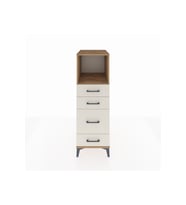 Kronos Dolap Tek Raflı 4 Çekmeceli 44x59x134 Çam-Aytaşı