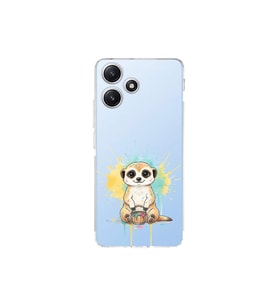 Redmi 12 ile Uyumlu Splash Mirket Tasarımlı Şeffaf Silikon Kılıf