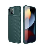 Iphone 14 Kılıf Auto Focus Karbon Kapak - Koyu Yeşil
