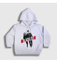 Presmono Unisex Çocuk Beyaz James Spader The Blacklist Kapüşonlu Sweatshirt 183348tt