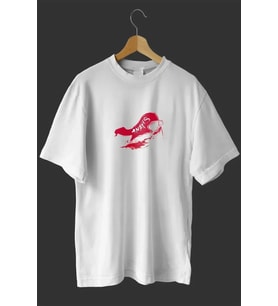1 Mayıs Emekçiler Günü Baskılı Oversize Bisiklet Yaka T-shirt - Beyaz