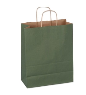 San Kraft Çanta Renkli Büyük Yeşil 32x41cm - 6 adet