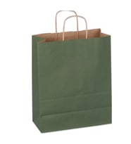 San Kraft Çanta Renkli Büyük Yeşil 32x41cm - 6 adet