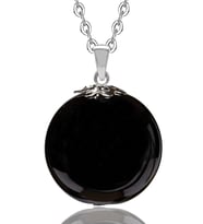 Obsidyen Taşı Doğal Taş Kolye (Çok Renkli)