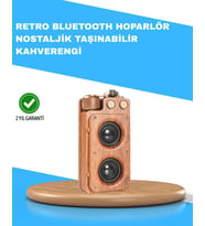 Northcity Retro Radyo Tasarım Bluetooth Hoparlör 1800mAh Uzun Çalma Süresi