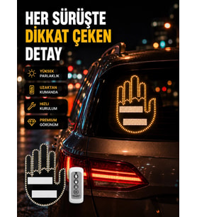 Uzaktan Kumandalı LED El Park Uyarı Cihazı Suya Dayanıklı Enerji Tasarruflu