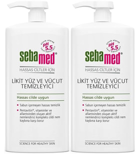 Sebamed Yüz ve Vücut Temizleyici Likit 750 ML (2 Li Set)