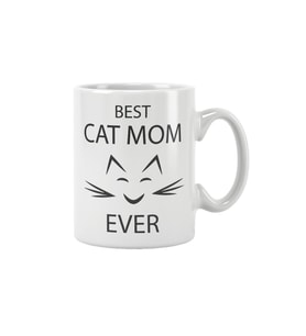 Best Cat Mom Ever Kedi Anne Hediye Baskılı Kupa Bardak