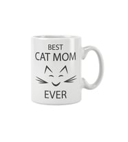 Best Cat Mom Ever Kedi Anne Hediye Baskılı Kupa Bardak