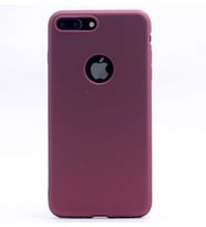 Uyumlu Model Apple iPhone 7 Plus Kılıf Soft Mat Premier Case (Mürdüm)