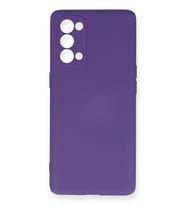 Newface Oppo Reno 5 Pro Kılıf Nano içi Kadife Silikon - Mor