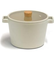 Neoflam Fika Alüminyum Döküm 26 Cm Bej Derin Tencere