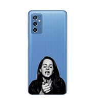 Samsung Galaxy M52 Uyumlu Lana Del Rey Desenli Şeffaf Telefon Kılıfı
