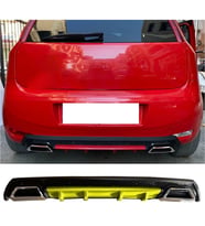 Fiat Punto Sarı Difüzör Çiftli Kare Egzoz Görünümlü D Tip Difizör