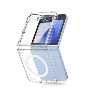 Galaxy Z Flip 6 Kılıf Magneticsafe Şeffaf - Şeffaf