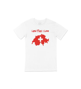 Land That I Love İsviçre Beyaz Tişört