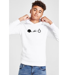 The Walking Dead Glenn Rhee Symbols Beyaz Çocuk 3ip Kapşonlu Sweatshirt