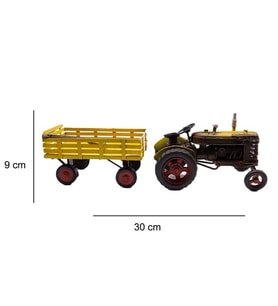 Dekoratif Metal Traktör Römork C1601
