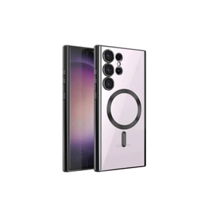 Galaxy S24 Ultra Kılıf Kross Magneticsafe Kapak - Siyah