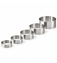 Fida Pasta Çemberi Yuvarlak Düz 0,8mm Yükseklik 7 cm Paslanmaz Ø26 cm