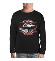 Supernatural - 67 Impala Siyah Çocuk Sweatshirt