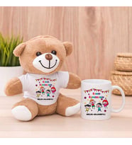 Canım Öğretmenim Peluş Ayıcık ve Kupa Bardak (Model 1)