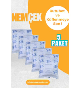 Nemçek Nem Alıcı Rutubet Giderici Küf Önleyici Koku Giderici Korozyon Önleyici 1250 Gr 5 Paket