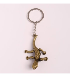 3D KERTENKELE TASARIM BRONZ-KROM ANAHTARLIK-ANAH184