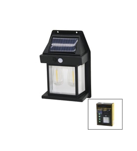 2 LAMBA SOLAR - SENSÖRLÜ APLİK DUVAR LAMBASI DIŞ MEKAN 5.5V - 1W - 1800mAh (5343)