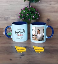 İngilizce Öğretmeni Kupa Bardak Lacivert Fotoğraflı Öğretmenler Günü Hediyesi