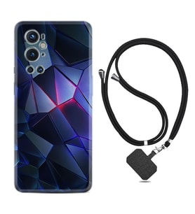 Tecno Spark 9 Pro Kılıf Resimli Boyun Askılı İpli Desenli Silikon Series Üçgenler 2 1872