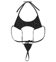 Kadın Büyük Beden Fantezi İç Giyim Siyah Bikini Tarzı  Fantazi Gecelik