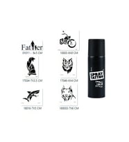Baba Tasarımları Spray Tattoo Geçici Sprey Dövme Seti
