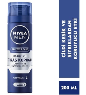Nıvea Men Traş Köpüğü Protect Care Koruyucu 200 Ml