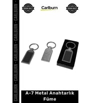Özel Üretim Lazer Baskılı Logo İşlemeli Promosyon Hediyelik Şık Tasarım A7 Metal Anahtarlık Füme