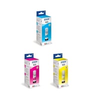103 EcoTank L3156 3 Uyumlu Renk Sarı-Mavi-Kırmızı Mürekkep Seti CYM65Ml. EPSON 103 008 1-