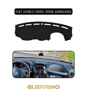 FIAT Doblo 2000-2008 Modellerine Uygun aırbagsızTORPİDO KORUMA HALISI SİYAH KENAR